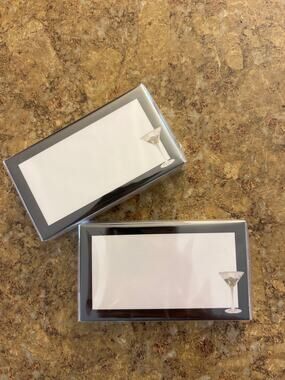 Martini Black Place Cards - Set of 100